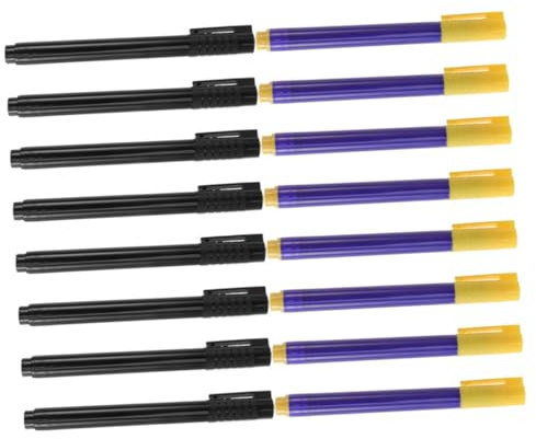 TEHAUX 16pcs Water Checker Pen Detection Black Ink Pen Money Tester Kit for Financial Institutions
