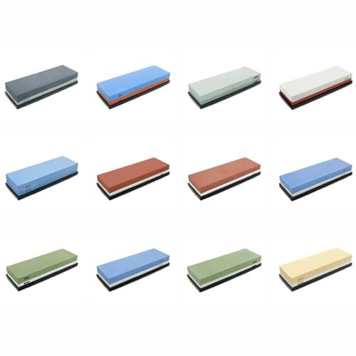 DYETEE Piedra De Afilar, 3 En 1 Piedras De Afilar Profesionales Afilador De Cuchillos Piedra De Afilar De Doble Cara Piedra De Afilar Guía De Ángulo 1pc(1000 6000 Set)