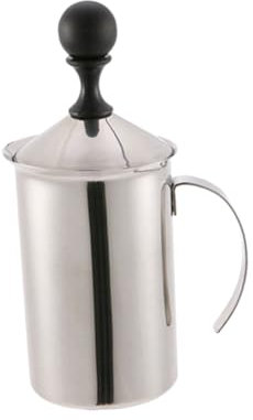Mikinona Schiumatore Per Espresso in Acciaio Inossidabile Pompa Manuale Per Tazza Schiumatore Per Latte