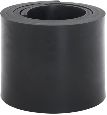 WSJHUHK Pelouse et jardin, déneigement, bord en caoutchouc pour chasse-neige, noir, 200 x 15 x 1 cm