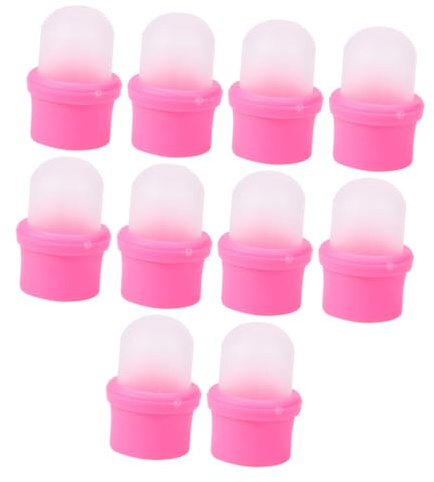 WEKADRIN Coperture per Rimozione Unghie in Pp Riutilizzabili Vestibilità Aderente 10 Pezzi per Manicure Professionale e Appassionati del Fai da Te