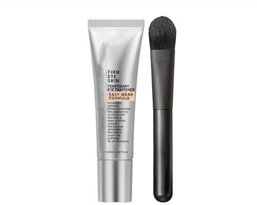 Augencreme mit Applikatorpinsel – Leichte, revitalisierende Augenpflege zur Feuchtigkeitsversorgung und Festigung der Haut, tägliche Pflege für strahlende Augen, 20g