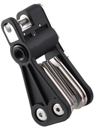 Outil Multifonction pour Vélo | Outil de Réparation Pliable et Portable - Set D'accessoires Vélo avec Clés - Pour Route, VTT, Voyage, Randonnée, Garage, Entraînement, Aventures et