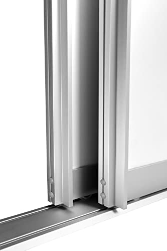 Schiebetürbausatz BS-Komfort mit Aluminium Rahmen Typ B - Bodengeführt - wahlweise 2000 oder 3000 mm Schienenbreite für zwei oder drei Türflügel á max. 1000 x 2750 mm (3 Meter Schiene / 3 Türflügel)