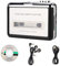 Lettore di Cassette, Convertitore di Nastri USB in MP3 Music Player con Auricolari, Compatibile con Laptop e Personal Computer