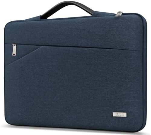 TECOOL 16 Zoll Laptoptasche, Laptop Tasche Hülle Tragetasche mit Griff | Wasserdicht Stoßfestes Schutzhülle für MacBook Pro 16 M1-M5(2026-2019), 16 Zoll ASUS Lenovo Dell HP Notebook, Denim Blau