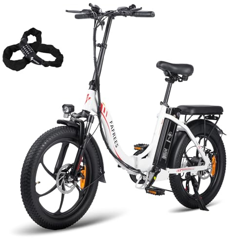 Fafrees F20 Ebike Klapprad 20 Zoll, Elektrofahrräder E Bike Herren Damen 250W 25km/h, City E-Bike 36V 18Ah/20Ah Akku Reichweite 140km, E-Fahrrad 3.0 Fat Tire
