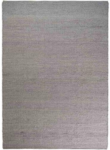 Knutzen Wohnen Mala Wollteppich flach gewebt 80 x 150 cm Taupe - Teppich Wolle Natur - Handgewebter Schurwollteppich mit angenehmem Lauferlebnis