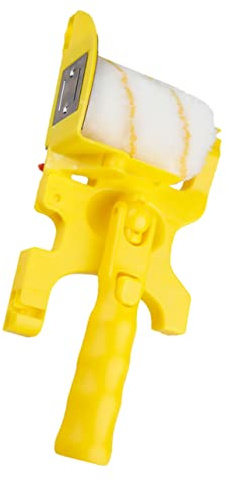 jojofuny Rullo per Pittura in ABS Giallo Leggero Testine Sostituibili, Strumento Multifunzionale per Pittura e Riparazione Muro Facile da Usare