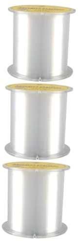 Sosoport 3stücke Invisible Nylon Fishing Line Hochwertige Angelleine Mit Hoher Zugkraft Wasserabweisend Für Meeresangeln Und Kommerzielles Fischen Transparent