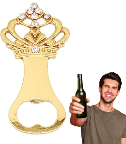 Shurzzesj Apribottiglie a forma di corona, apriscatole vintage a forma di corona, squisito apriscatole a forma di corona, elegante decorazione per feste, da cucina per cucina, feste, baby