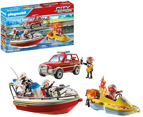 Playmobil Mission de pompiers dans l'eau