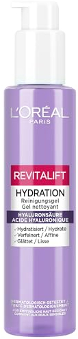 L'Oréal Paris Revitalift Hydration Gel detergente con acido ialuronico, 150 ml