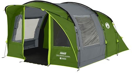 Coleman Rocky Mountain 5 BlackOut Tent | 5 Man Family Tunnel Tent with 2 Special Darkened Bedrooms and Living area | 5 Person Camping Tent | 4500mm Waterproof | Sewn-in Groundsheet