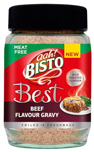 Bisto Best Meat Free Beef Flavour Gravy, 230 g Jar (1-Pack) | Rich Beef Flavour, Vegan Friendly, Versatile Granules, Perfect for Vegetarian Meals