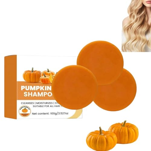 Shampoo solido all'olio di semi di zucca Nutre e rinforza i capelli Promuove la crescita dei capelli Adatto a tutti i tipi di capelli