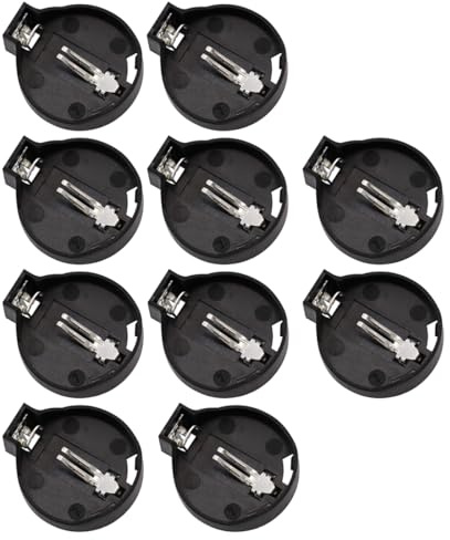 Heevhas Horizontal Support de pile 3V 2 broches DIP pour CR2032 (10 pièces)