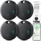 Android Smart Tracker, 4 Pack Schlüsselfinder Key Finder kompatibel mit Google Mein Gerät Finden APP (Android NUR), Android Air Tag Bluetooth Key Finder für Gepäck,Brieftasche,Taschen,Koffer