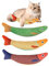 AONAYO 3 piezas de juguete para gatos Pez, peluche de pez, 24 cm de peluche, juguete gato con hierba gatera, cojín de hierba gatera, juguete interactivo para mascotas