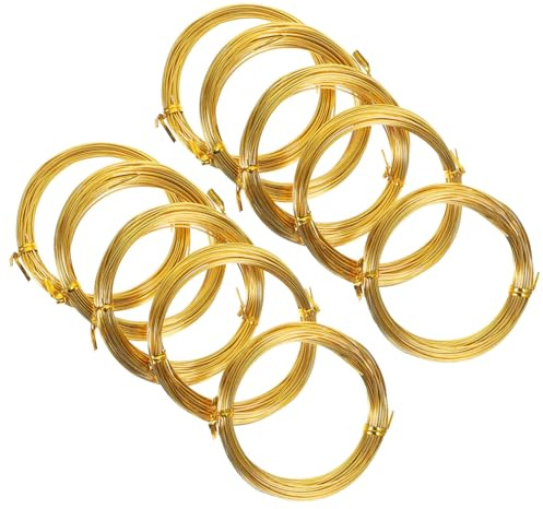 HOMSFOU 10rollos Alambre De Aluminio Para Bonsái De Alambre De Entrenamiento Para Plantas y Manualidades De Grosor Para Jardinería y