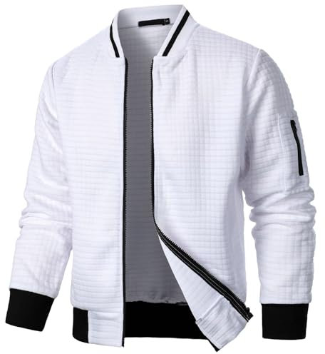 Giubbotto Primaverile Uomo, Bomber Primaverile Uomo, Estive Casual Leggero Giacche Bomber Militare Full Zip Sport Baseball Giacca a Vento Giacca da Baseball Uomo Giacca Casual Uomo