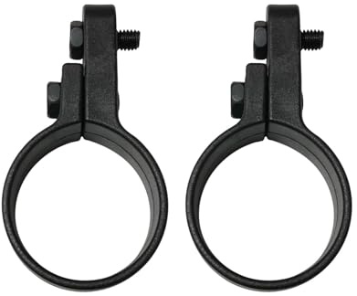 Okiyakusama Lot de 2 Garde-boues de vélo, pièces de réparation pour Cadre de vélo, Collier de Serrage Professionnel pour Tube de Fourche, Noir