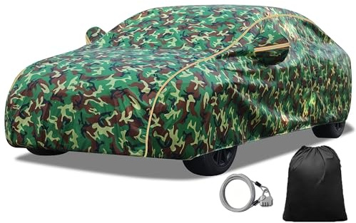 Waterproof Car Covers for Chrysler Imperial Station Wagon 1956丨with Extra Long Reflective Strips & storage bag Custom Car Cover Heavy Duty Waterproof All Weather Protection Outdoor(Camo)