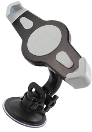 ROMISBABA High Grade Suction Mount Vehicle Tablet Holder for Navigator Stable Large Cup Bracket Compatible with Car Use Practical In Car Storage Rack Black