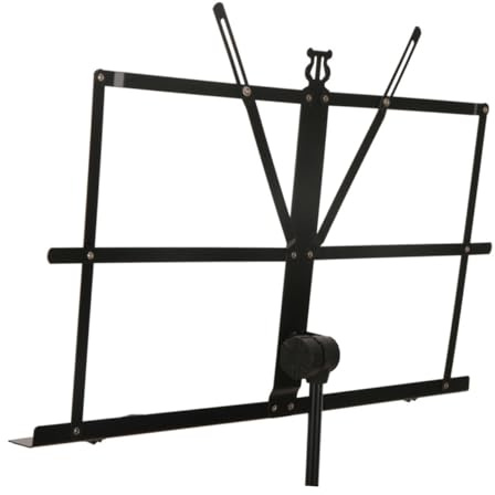 Levemolo Verstellbarer Songständer Mehrere Tragbar Faltbar Halter Für Notenständer Musik Stand Zusammenklappbar Steht Bücherregal Gitarren-notenständer Gitarrenständer Stativ Schwarz