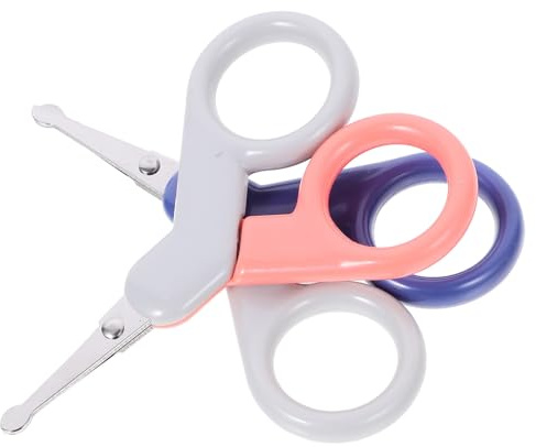 UTHCLO Babynagelschneider 2 Stück für Neugeborene und Babys mit Ergonomischem Griff Leichtem Abs und Edelstahl Runder Schneidkopf für Sichere Nagelpflege