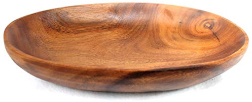 Holzdekoration Ovale Schale Holz ca. 25 x 15cm Höhe ca. 5cm Schüssel Akazienholz Fair Trade