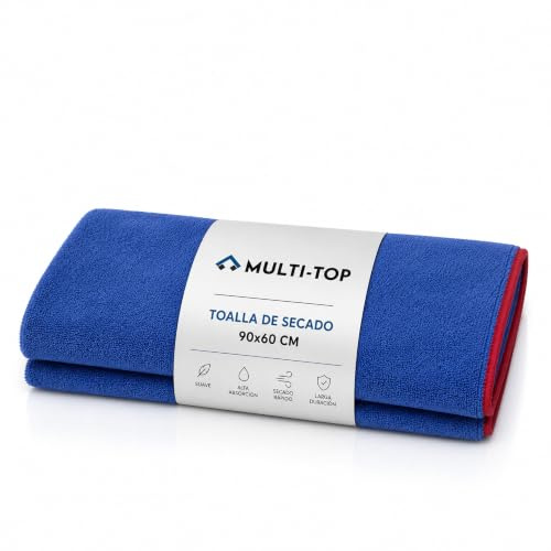Sisbrill Toalla de Secado para Coche 90 x 60 cm, Microfibra Ultrasuave y Alta Absorción para Carrocería, Coche y Moto