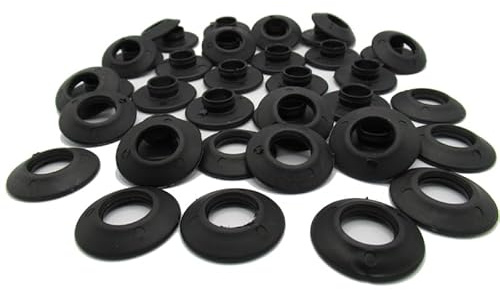 Langard Lot de 20 œillets Snap 'n' Tap Noir 12 mm