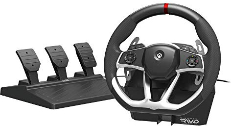 HORI Force Feedback Racing Wheel DLX - Gaming Lenkrad mit Pedalen für Xbox Series X|S Xbox One