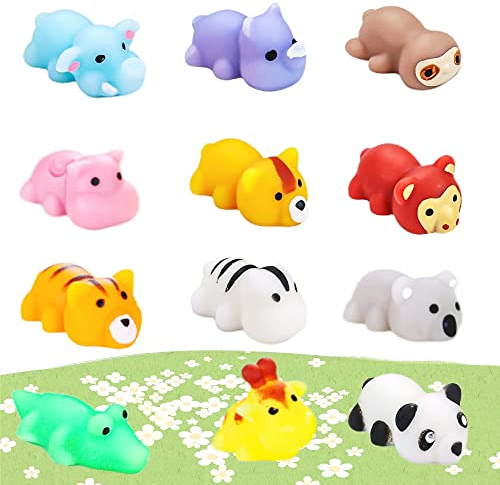 Steemjoey 12PCS Squishys Kawaii Juguetes Suave de Alivio de Estrés, Cute Mini Animal Soft Squeeze Stress Relief Toys para niños Fiesta de cumpleaños Favores Goodie Bag Stuffers