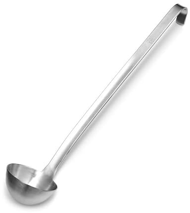 Forgast Edelstahl Suppenkelle | 0,07l | Schöpfkelle | Saucenlöffel | Löffel | für Servieren von Saucen, Suppen
