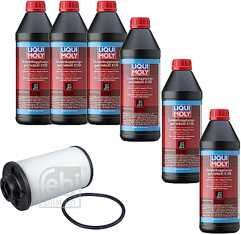 Automatikgetriebe Ölwechsel Satz Getriebeölwechselsatz mit für A3 Cabriolet | Getriebeöl LIQUI MOLY Doppelkupplungsgetriebe-Öl 8100 Hydraulikfilter