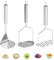 Kartoffelstampfer, 3 Stück Kartoffelstampfer Edelstahl, Gemüsestampfer, Edelstahl-Kartoffelstampfer Kartoffelstampfer Küchenwerkzeug für Kartoffelbrei Avocado Bohnen 24 x 10 cm