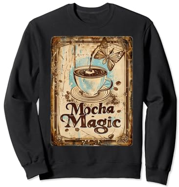 Tasse à café vintage Moka Magique Caféine Retro Barista Sweatshirt