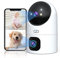 JOOAN 5G Security Camera Indoor 2K*2 HD Dual Lens WiFi Camera Security Home Camera Pet Camera Color Night,One-Touch Calling,2-Way Talk,Motion Tracking, Detection Alert,SD&Cloud Storage 5G/2.4G WiFi