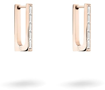 LIEBESKIND BERLIN Damen Schmuck – Eine tolle Kollektion aus Ohrringen, Ketten und Armbändern mit coolen Sparkle-Link-Chain Details aus Edelstahl - Baguette-Steine sorgen für das Funkeln an diesen