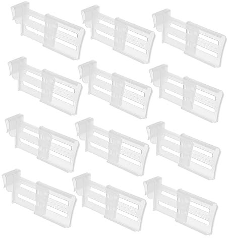 Uonlytech 12pcs Strong Wear Break Resistance Refrigerator Partition Board Fridge Clip Partition for Organising