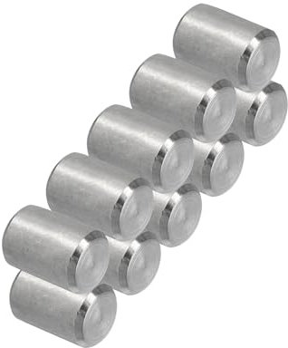 PATIKIL 10pz Assortimento Tasselli in 304 Acciaio Inox 8 x 10mm, Spina Centraggio Perni Metallo Cilindrica Perno Picchetti per Mensole Elementi per Posizione Componenti Fissaggio Mobili