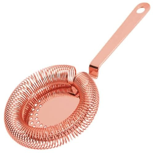 BarBits Rundes Cocktailsieb, professionelles Hawthorne-Sieb (Kupfer)