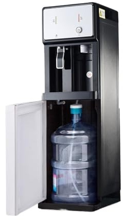 DECAKE Commercial Bottom Loading Water Dispenser/Water Cooler Maker - All-Weather Freestanding Cooler with Push-Button Controls, 90°C Boiling Water for Tea/Coffee Making in Hotels/Restaur