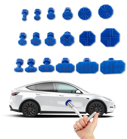Tirabolli Per Carrozzeria, 19 Pezzi Set Con Barra A T E Ventosa Carrozzeria, Pratico E Stabile Set Di Strumenti Per La Riparazione Di Ammaccature Per Auto