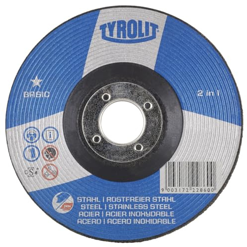 10x Tyrolit Schruppscheibe 125x6x22,23 mm A30Q BASIC Stahl/Inox