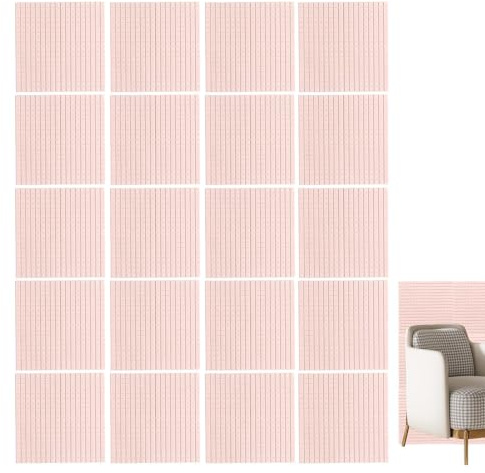 Pannelli da parete in schiuma – 20 pezzi, sfoderabili, carta da parati in, piastrelle in schiuma strutturata, decorazione da parete rimovibile per camera da, soggiorno, scale | Semplice