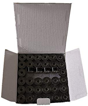 DOUBLELIN Perwound Bobbin, Size A, Class 15, SA156, Size 11.5, Plastic Sided Type (75D/2, Black)