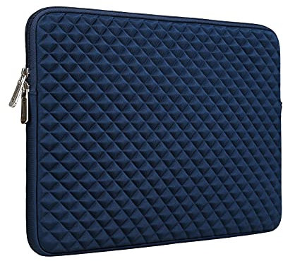 RAINYEAR Housse Rembourrée pour Ordinateur Portable 13,3-13,6 Pouces Compatible Macbook 13,6 Pouces Modèle A1369 A1466 A1278 et Notebook Ultrabook Chromebook Surface 13,3 Pouces(Bleu Marin)